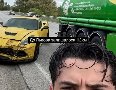 Львівський блогер на спорткарі врізався в бензовоз UPG