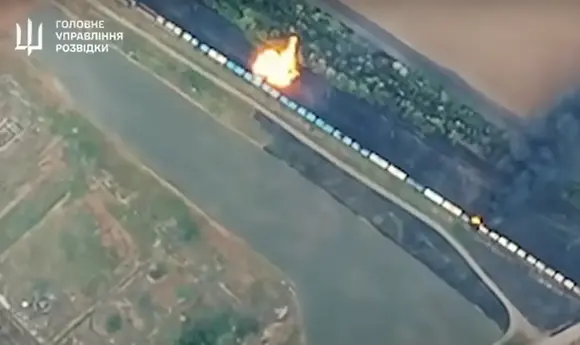 На окупованому Запоріжжі знищили потяг, який перевозив пальне