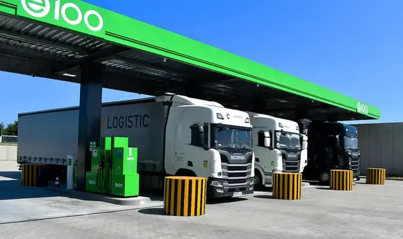 E100 відкрила нову власну АЗС в Польщі, на кордоні з Чехією