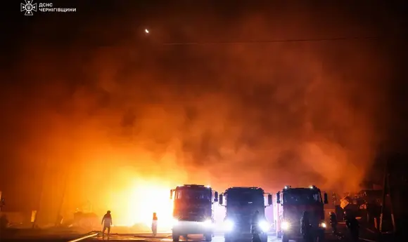 Росія учора двічі атакувала нафтобазу в Ніжині
