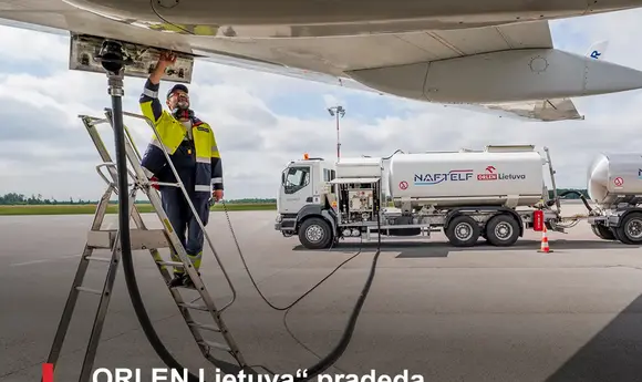 ORLEN Lietuvoje почала постачати стале авіапальне в аеропорти Балтії
