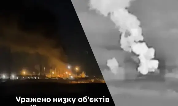 Сили оборони вразили станцію нафтопроводу та Ільський НПЗ в Росії