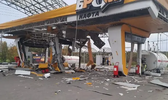 В Херсоні росіяни вдарили дроном по АЗС «БРСМ-Нафта» (оновлено)