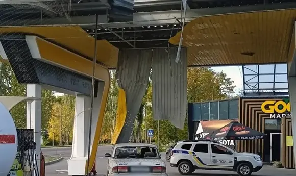 В Херсоні росіяни вдарили дроном по АЗС «БРСМ-Нафта»