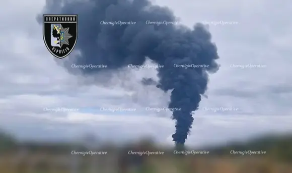 В Чернігові російський «шахед» влучив в АЗС