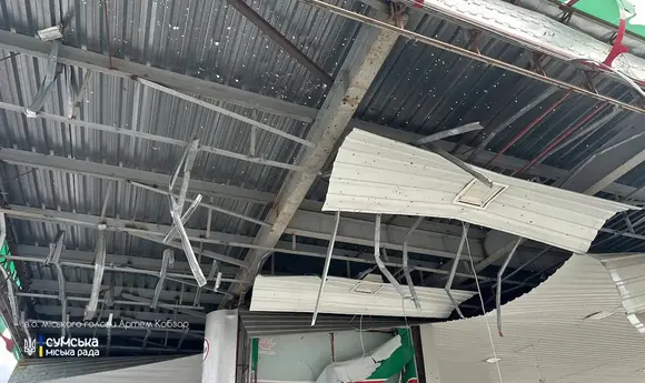 Дрон вдарив по АЗС Marshal у Сумах