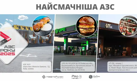 UToil здобула статус «Найсмачнішої АЗС» 2025