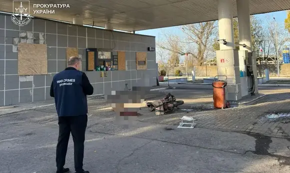 П’ятеро людей поранено внаслідок російського удару по АЗС у Нікополі