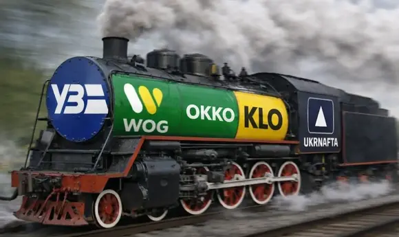 Знижки на пальне в OKKO, WOG, Укрнафті та KLO через застосунок Укрзалізниці