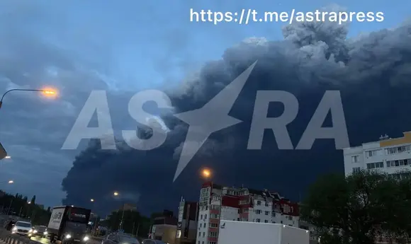У Рязані внаслідок атаки БПЛА загорівся НПЗ