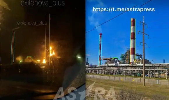 Дрони атакували Ярославський і Пермський НПЗ в Росії 