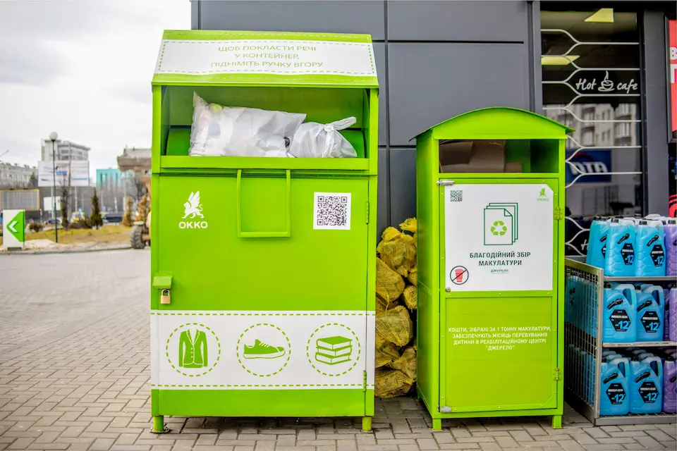 OKKO зібрала понад 56 тон речей у III кварталі