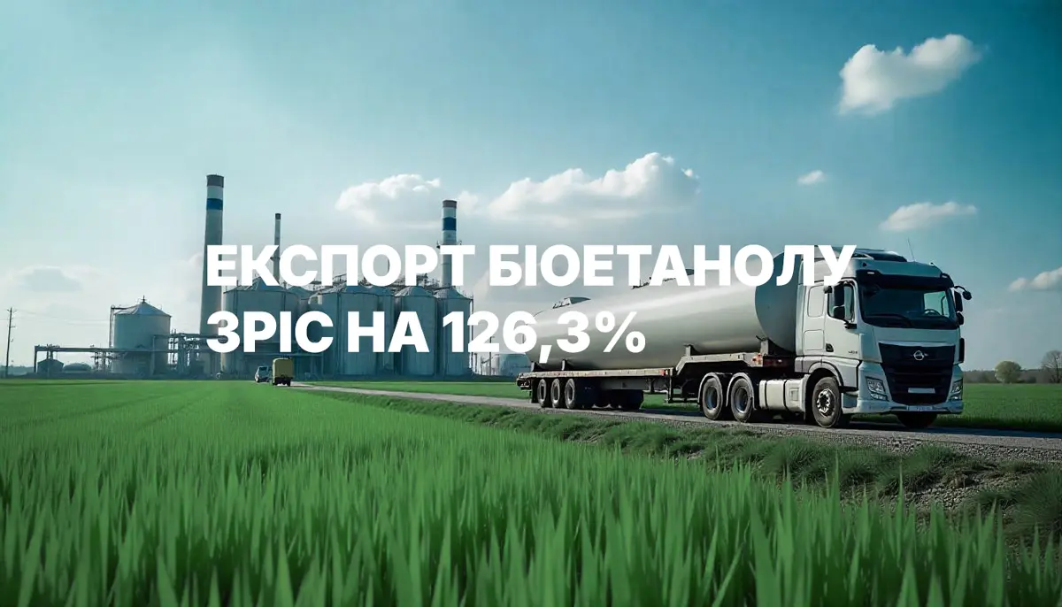 експорт біоетанолу зріс на 126,3%